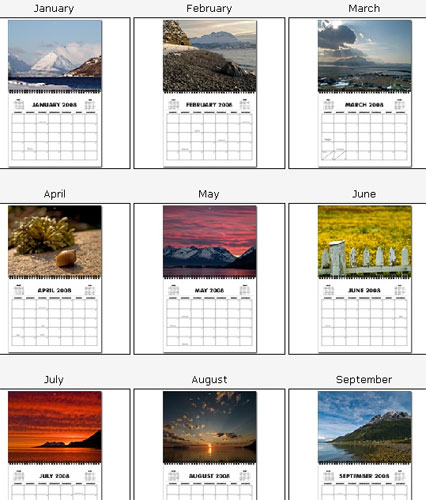 Photos from Northern Norway 2008 calendar preview