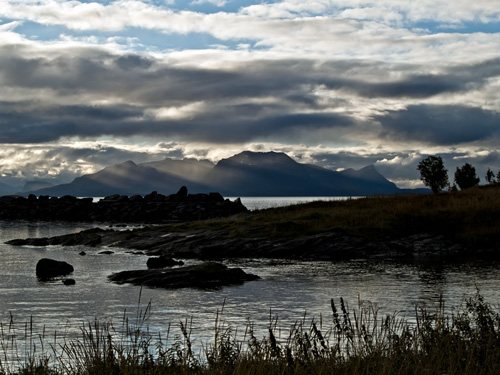 Photo of coastal landscape in northern Norway