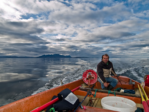 Photo from a day out fishing on the sea in northern Norway