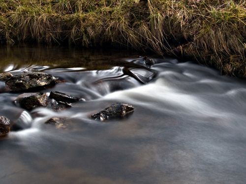 10 second long exposure picture of a river